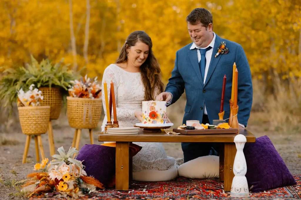 Mountain Wedding Cake Inspiration