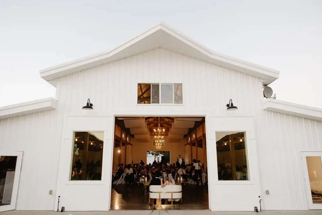 Wedding Reception in Open-Air Barn at Vista View Events